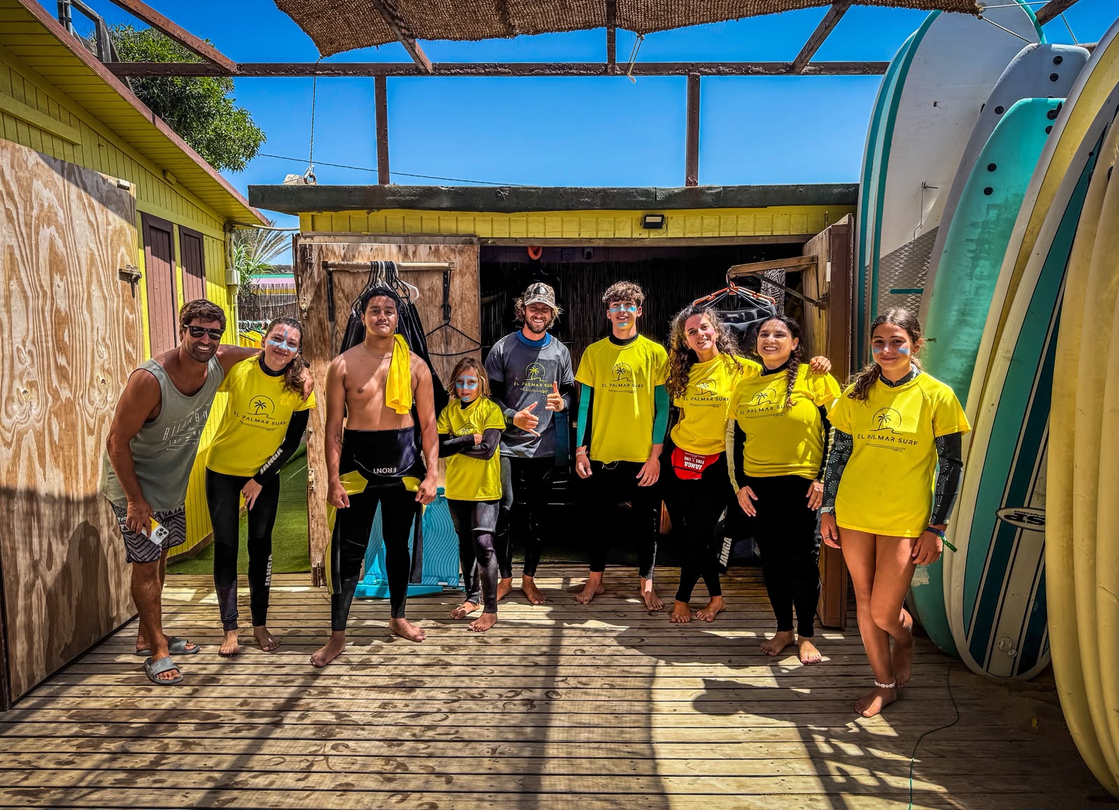 La escuela en la playa de El Palmar